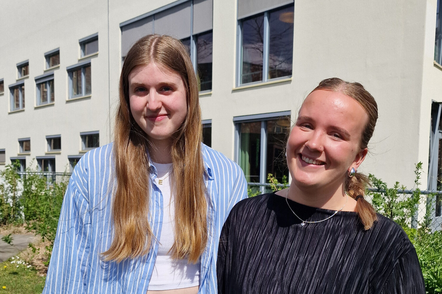 Twee studenten die onderzoek doen bij Vereen.